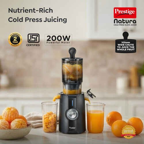 prestige Natura 200W Cold Press Slow Juicer - Image 5