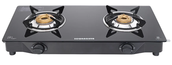 2 Burner Elite - Glass Top Gas Stove